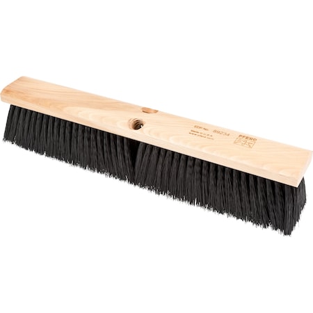 Pferd 18" Medium Sweep Floor Brush - Black Synthetic Fill, 3" Trim 89234